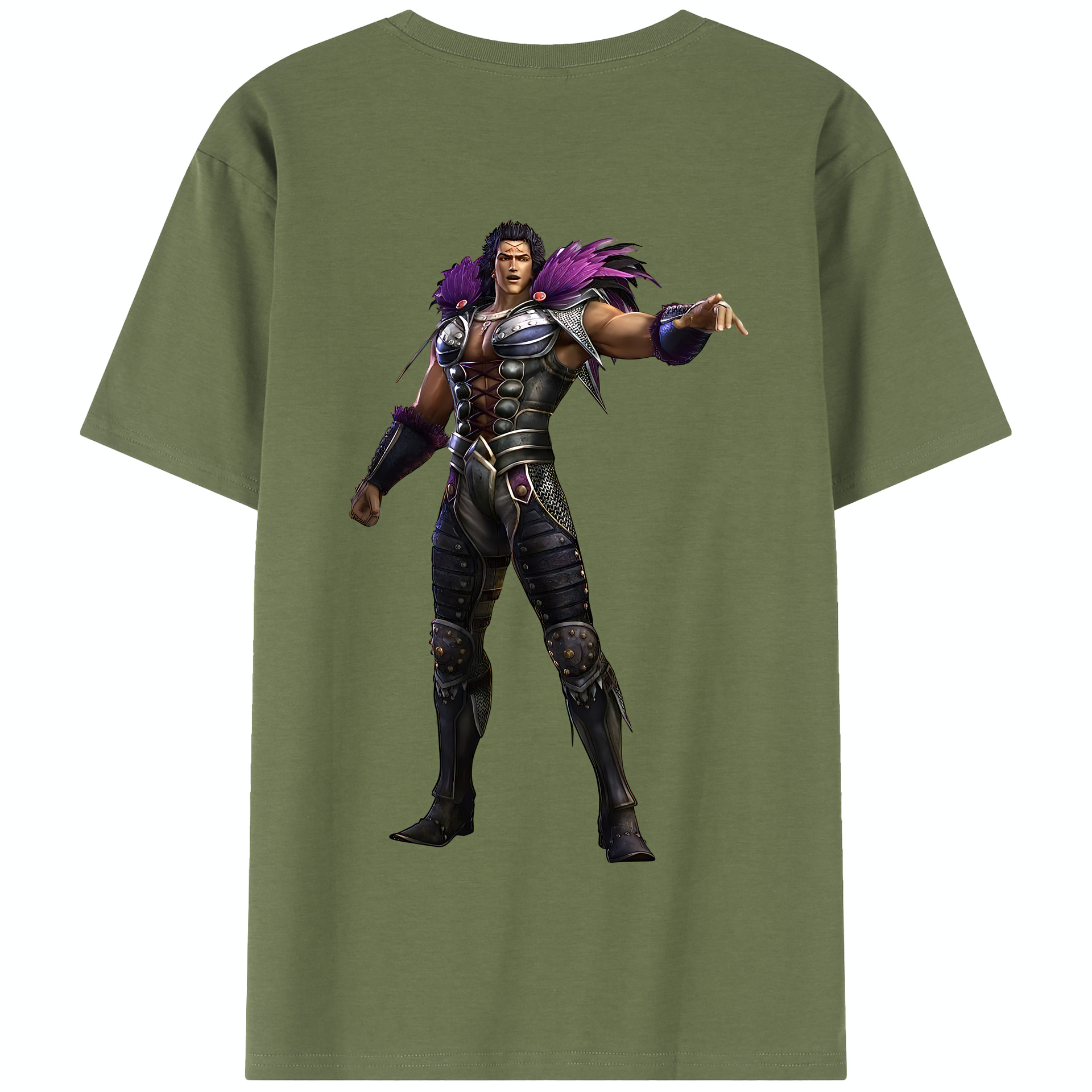 （画像用） 北斗の拳 Fist of the North Star 綿100％半袖Tシャツ（背面プリント）